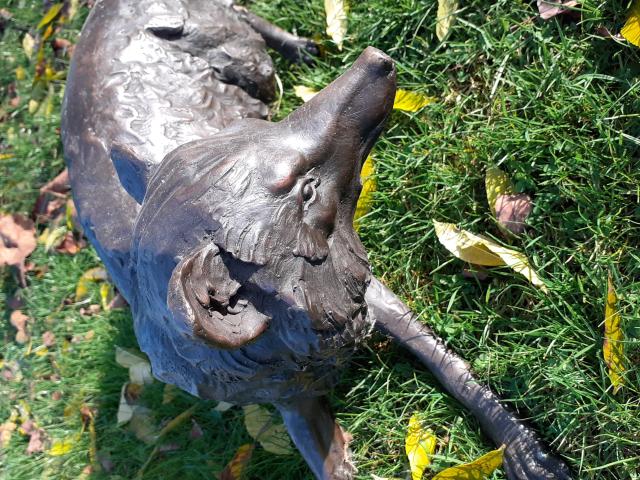 Photo GRAND RENARD EN BRONZE 75 CM image 3/6