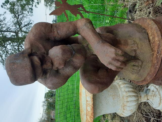Photo GRANDE STATUE EN FONTE DU PENSEUR DE RODIN image 3/6