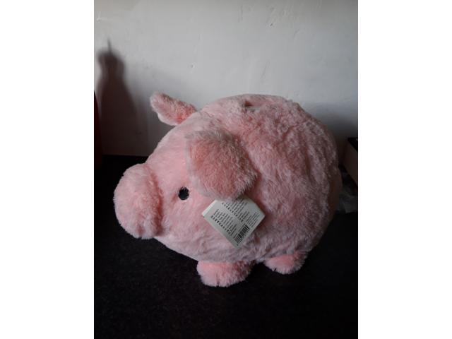 Photo Grosse tirelire cochon en fourrure image 3/4