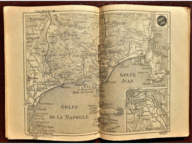 Photo Guides Pol ~ Plan-guide de Cannes et carte de la région 1949 image 3/6