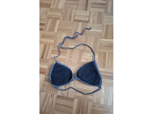 Photo Haut de maillot de bain anthracite à nouer image 3/3