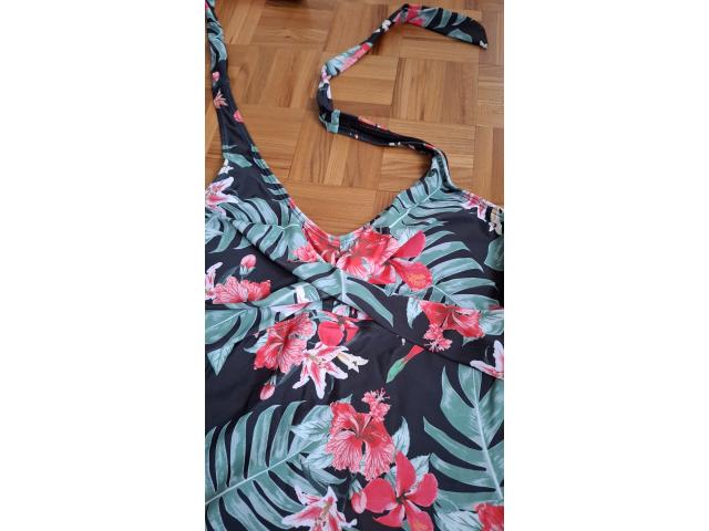 Photo Haut de maillot de bain Tankini à nouer motif Hibiscus image 3/4