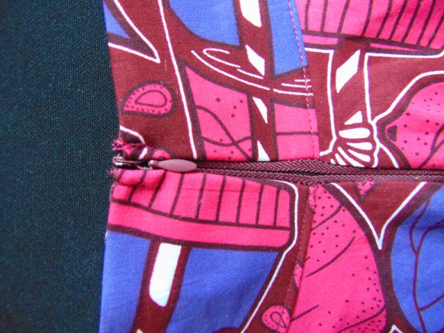 Photo jupe en tissu wax T 36 cm image 3/3
