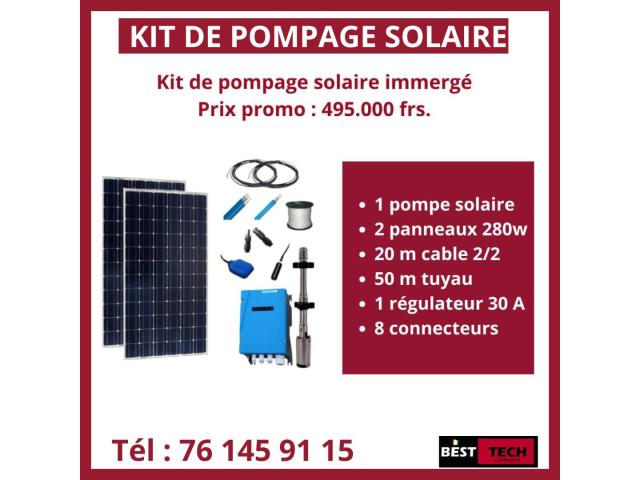Photo KIT DE POMPAGES SOLAIRE  1,5M3  ET 3,5M3 A VENDRE INSTALLATION SI POSSIBLE image 3/3
