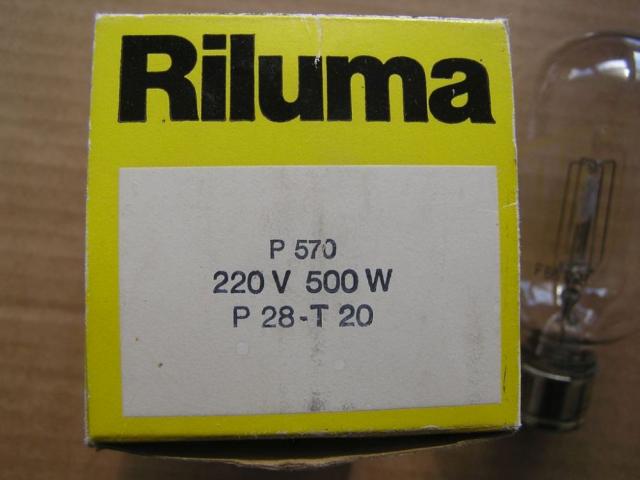 Photo Lampe de projection Riluma 220V/500W p. collection - Ampoule halogène image 3/3