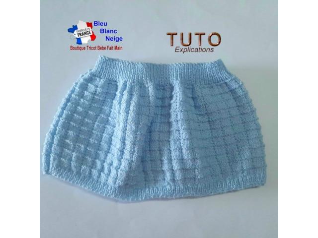 Photo Layette à tricoter Cardigan, Jupe, bandeau et chaussons PDF image 3/6