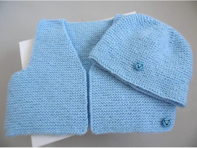 Photo Layettes tricotées main pas chères image 3/6