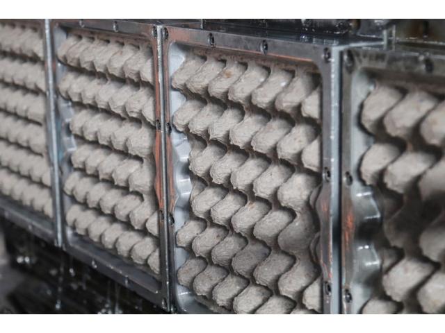 Photo Ligne complète de machine de fabrication de plateaux à œufs, machine à plateaux à œufs en fibre moul image 3/6