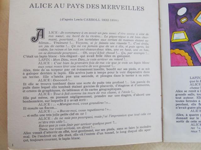 Photo Livre disque vinyl ALICE au PAYS des MERVEILLES image 3/5