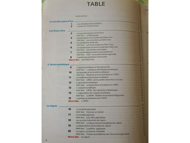 Photo Livre GEOGRAPHIE du TEMPS PRESENT image 3/4