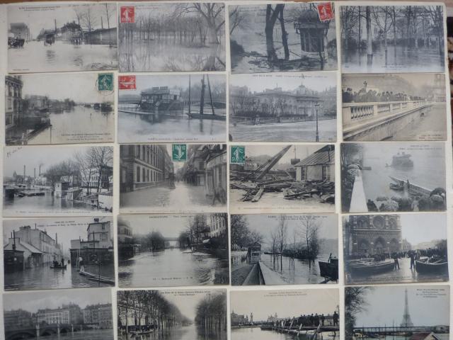 Photo LOT  DE 32 CPA  THEME INONDATIONS 1910 image 3/5