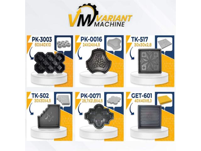 Photo MACHINE PRODUCTION PAVES DECORATIFS AVEC MOULES EN PLASTIQUE image 3/6