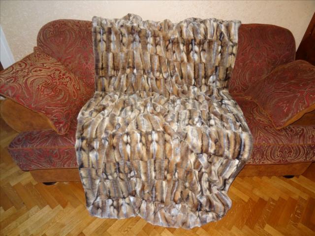 Photo Magnifiques plaids de luxe fausse fourrure 