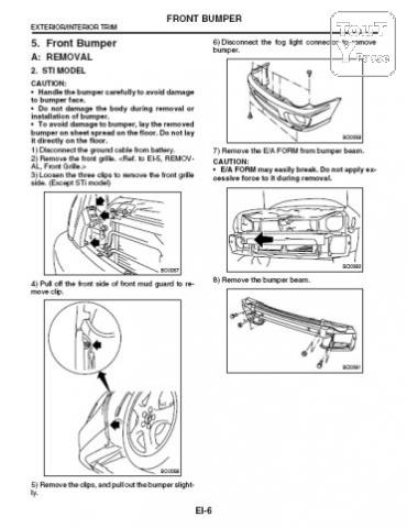Photo Manuel d'atelier Subaru Impreza 2002 + STI 2002 image 3/4