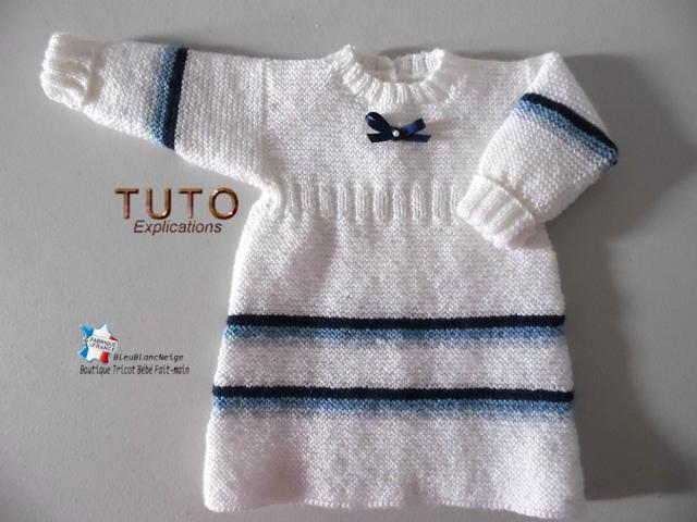 Photo Modèle à Tricoter, tuto tricot bébé, ensemble 4 couleurs bb image 3/6
