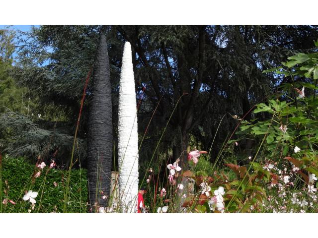 Photo Monumentale Skulptur aus Marmor und Schiefer – Gartenstatue image 3/5