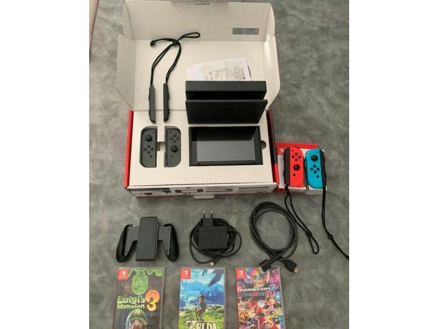 Photo Nintendo switch + 3 jeux image 3/3