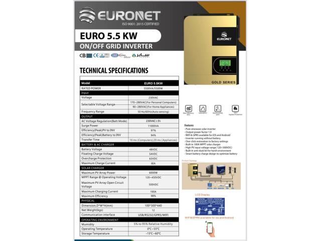Photo ONDULEURS SOLAIRES HYBRIDES EURONET image 3/5