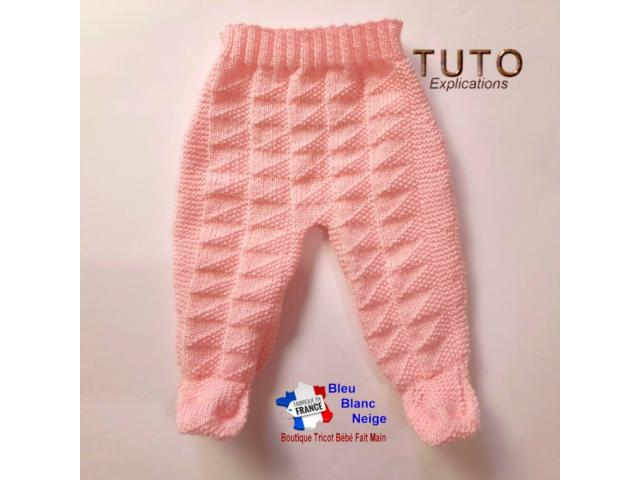 Photo Patron à tricoter modèle layette tricot bébé explications PDF image 3/6