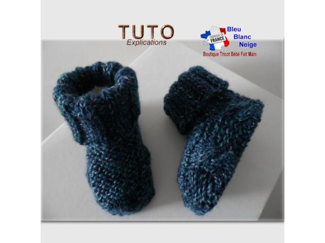 Photo Patron layette à tricoter Gilet bébé Irlandais bonnet chaussons bb image 3/6