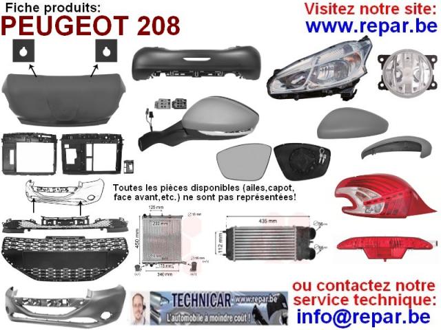 Photo phare PEUGEOT 308 phase 2   REPAR.BE   TECHNICAR image 3/5