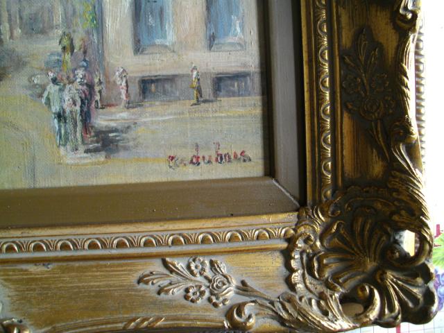 Photo Place Royale ,huile sur toile de Raphael Dubois(Belge1888-1960) image 3/4