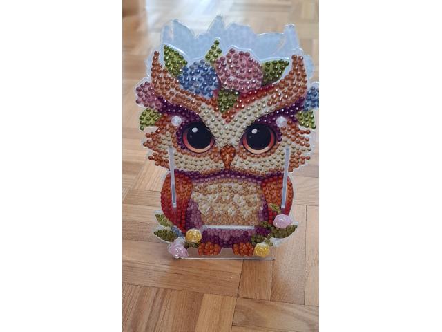 Photo Porte-stylos diamond painting neuf "Hibou" image 3/3