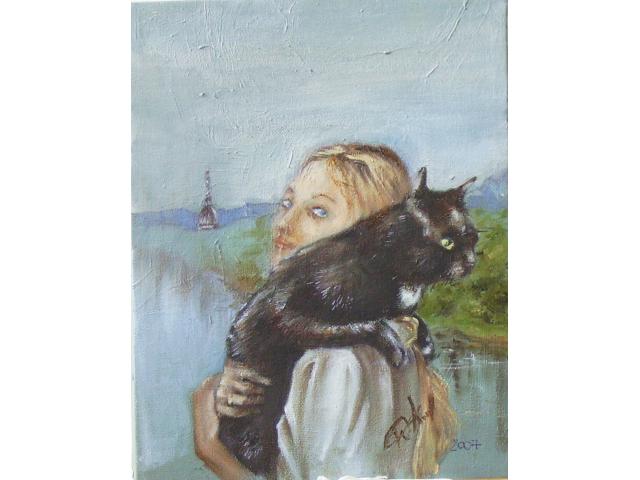 Photo Portrait de votre photo chien chat chiots Peinture à l'acrylique sur toile seulement image 3/5