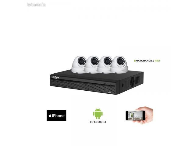 Photo Pose de caméra de surveillance enregistrement dôme ip kit vidéo image 3/3