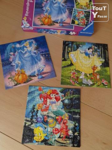 Photo Puzzles Disney Princess - 3 x 49 pièces - 5 ans + image 3/3