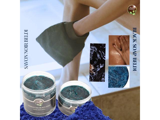 Photo Savon noir marocain Beldi à la poudre de Nila bleue image 3/3