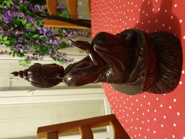 Photo Sculpture Bouddha en chêne ancien image 3/3