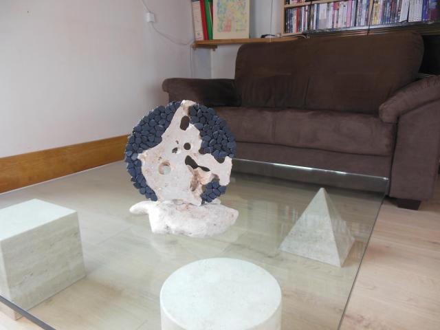 Photo Sculpture en Marbre Noir - Statue - Décoration Maison image 3/5