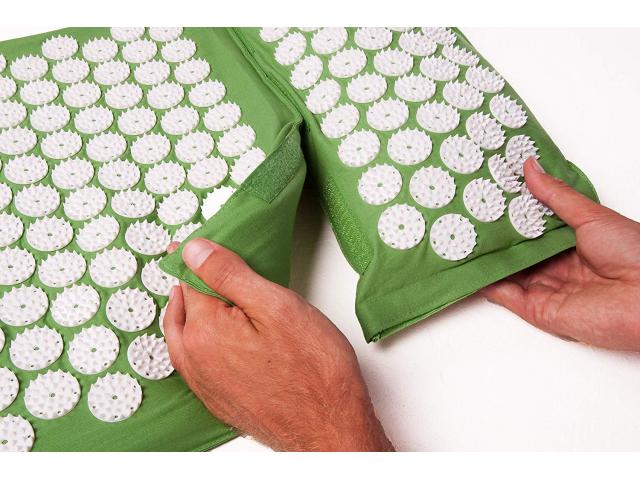 Photo Set Tapis et Coussin d’acupression épeautre ECO 100% Chauffante image 3/6