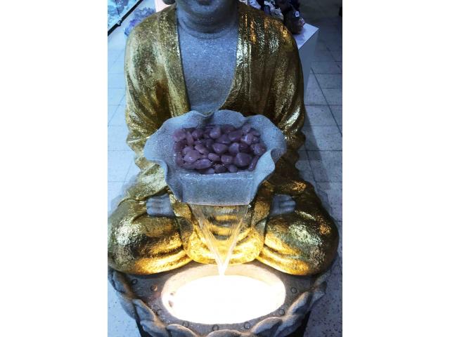 Photo Statue de Bouddha fontaine en résine - H: 85 cm image 3/3