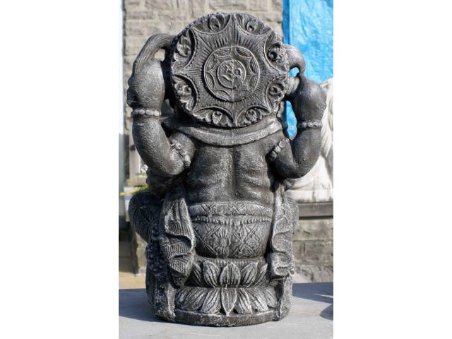 Photo statue de Ganesh en pierre et résine - H: 50 cm image 3/4