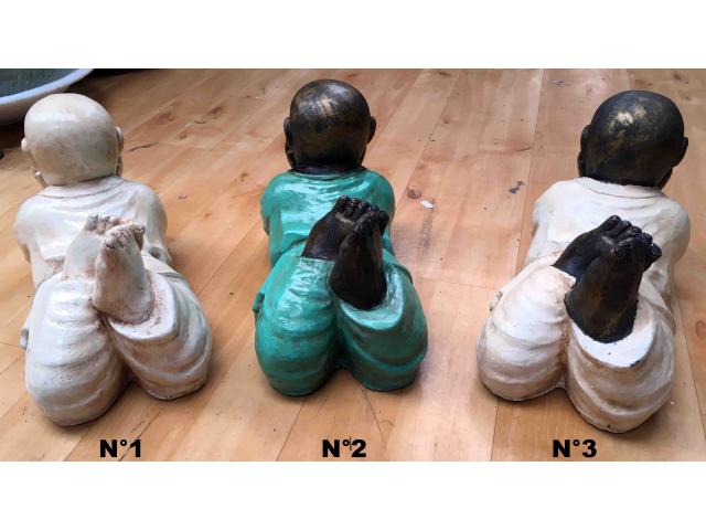 Photo Statue de l'enfants Bouddha en poly-résine - H: 23 cm image 3/3