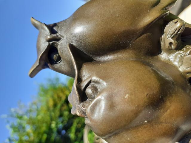 Photo SUPERBE BRONZE ANIMALIER (les hiboux) image 3/6