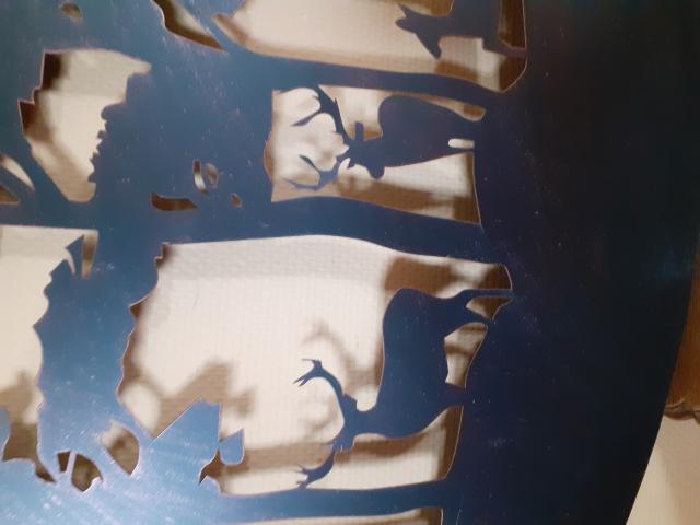 Photo SUPERBE DECORATION MURALE EN METAL PATINE(les cerfs) image 3/6