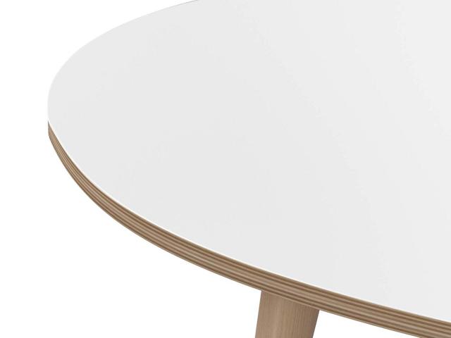 Photo Table basse ovale blanche table basse design table basse moderne table basse design table basse cont image 3/4