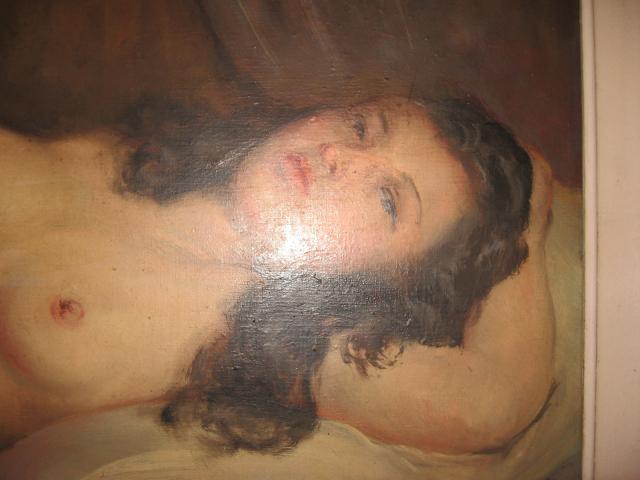 Photo Tableau "Femme allongée nue"...Peinture à l'huile réalisée par artiste amateur. image 3/6