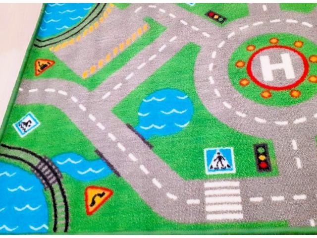 Photo Tapis de sol vert - jeux route - 75 x 133 cm image 3/5