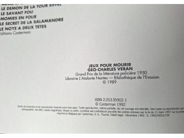 Photo Tardi - Jeux pour mourir [eo 1992] image 3/6
