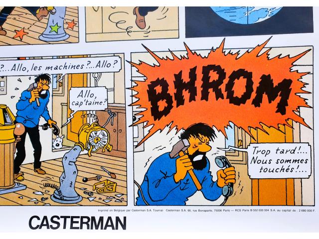 Photo Tintin ✅ Affiche XL couleurs d'HERGE ~ 70 x 50 cm image 3/5