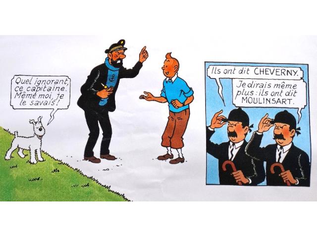 Photo Tintin ✅ Château Moulinsart / Cheverny  ❖ 41,5 x 61 cm image 3/4