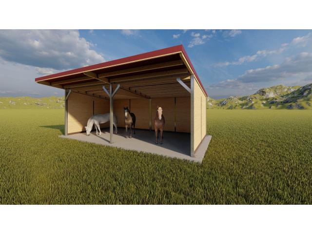 Photo TOP - Abri chevaux | Abris extérieurs & Box paddock, Protection animale image 3/6