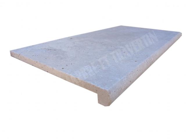 Photo Travertin Beige Nez de Marche Arrondi 30,5x61 cm image 3/5