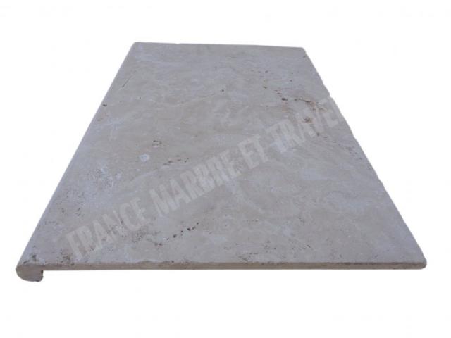 Photo Travertin Beige Nez de Marche Arrondi 40,6x61 cm image 3/5
