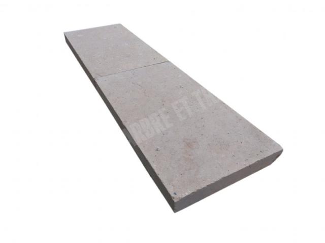 Photo Travertin  Beige Nuancé Margelle de Piscine Bord Droit 30,5x61x5cm image 3/5