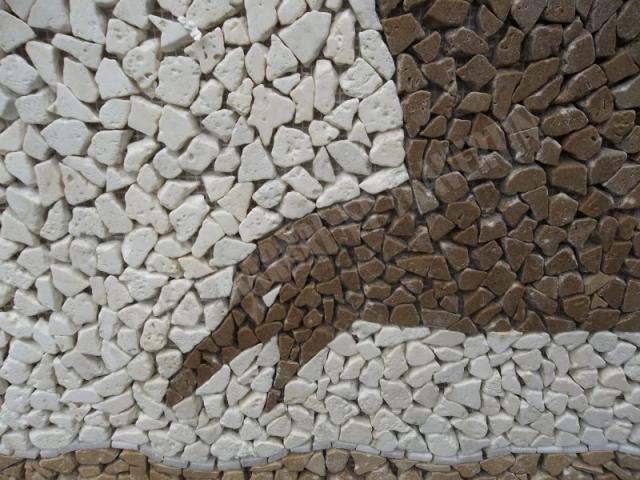 Photo Travertin Multicolore Tableau Mouette 92x66 cm image 3/5